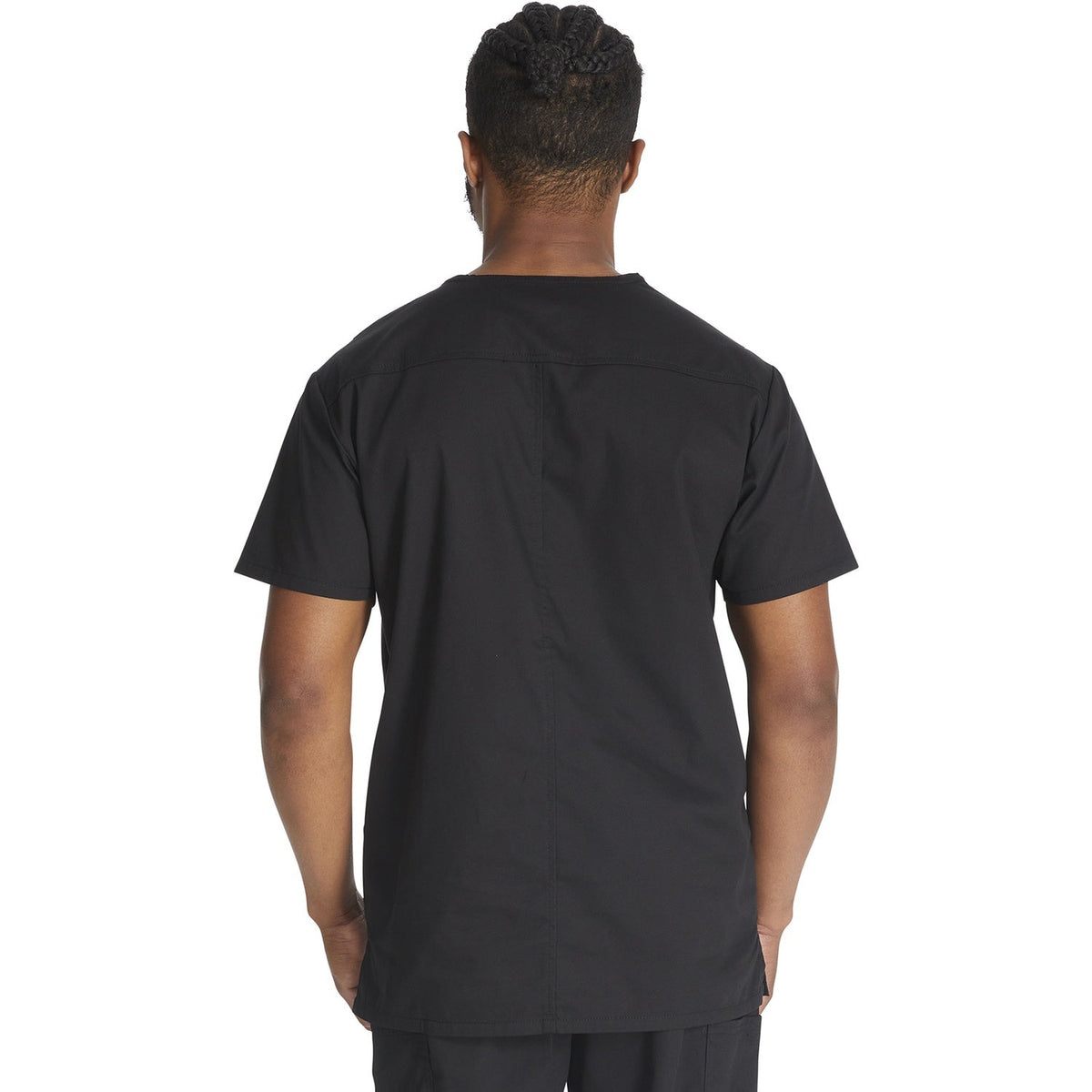 Dickies Men's EDS Signature V-Neck Scrub Top - Black (BLK)