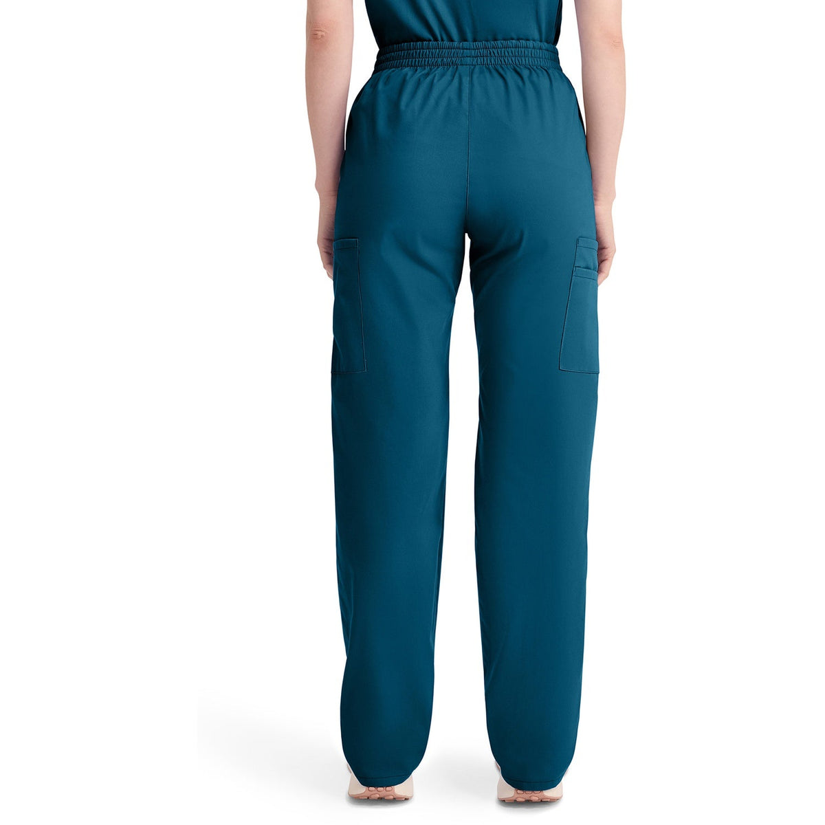 Dickies Women's EDS Signature Natural Rise Tapered Leg Pull-On Scrub Pant - Caribbean Blue (CRB)
