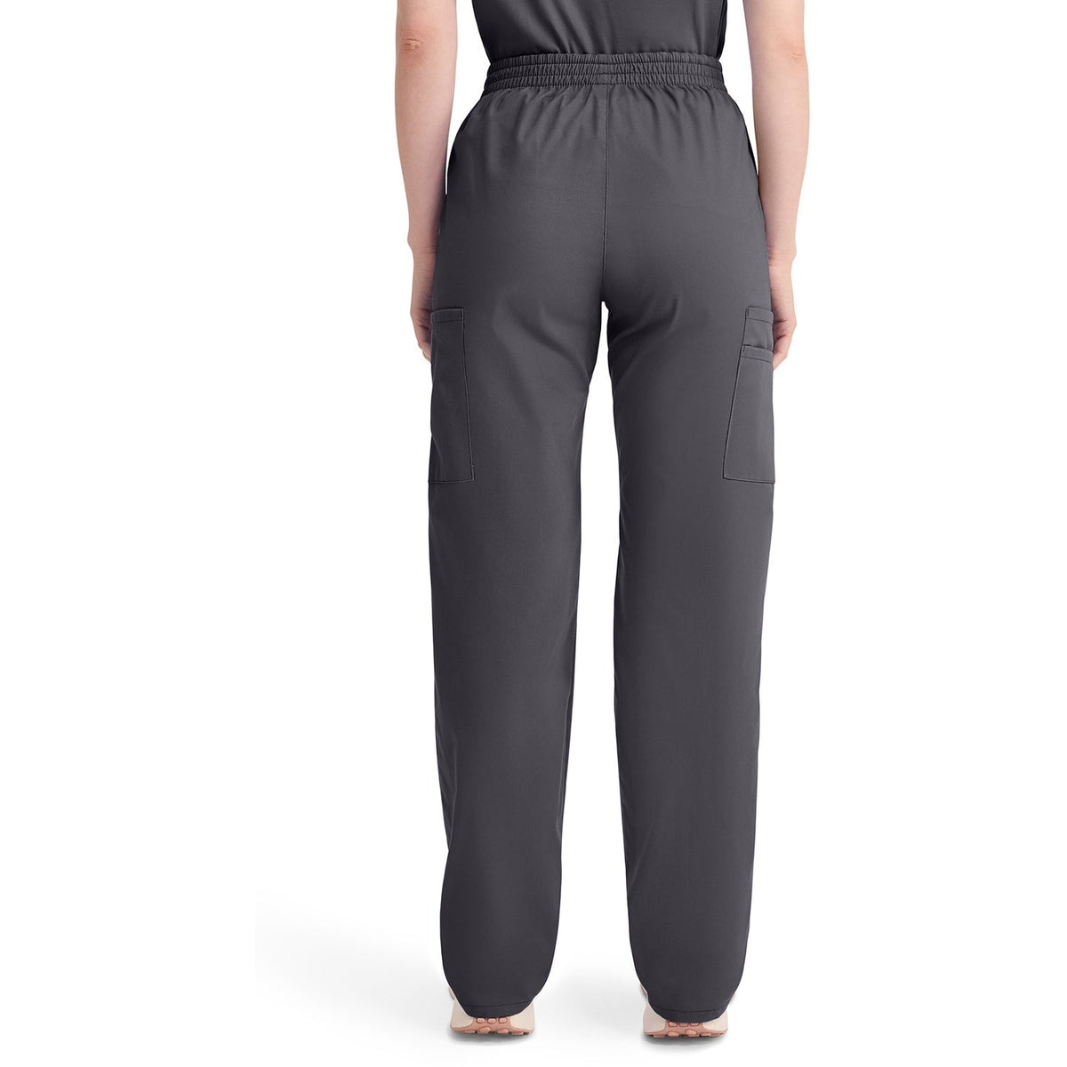 Dickies Women's EDS Signature Natural Rise Tapered Leg Pull-On Scrub Pant - Pewter Gray (PEW)