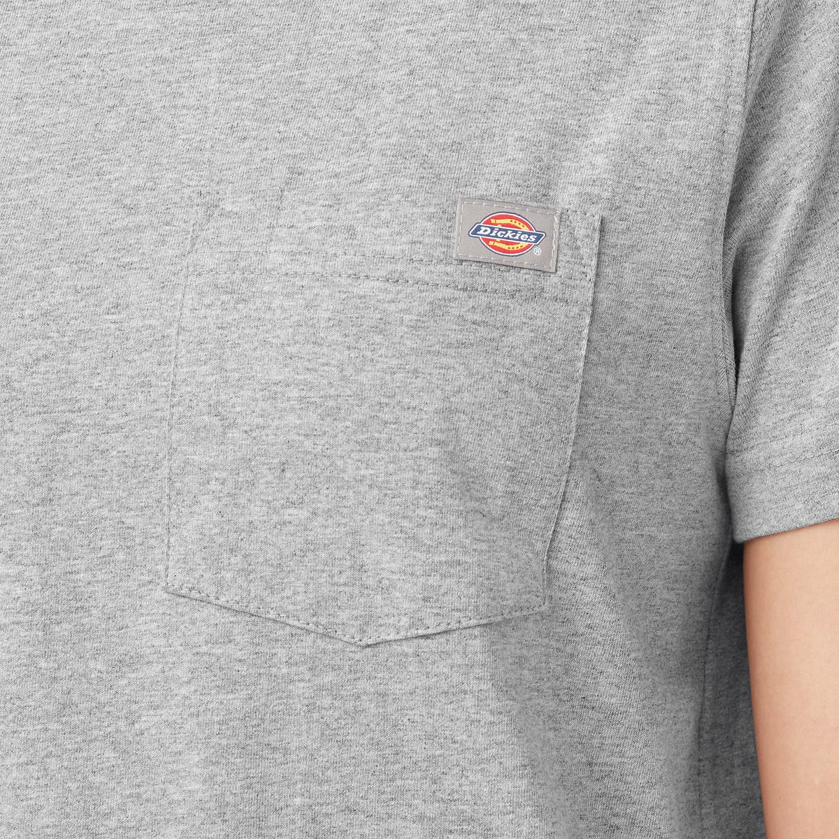 Dickies Women's Heavyweight Short Sleeve Pocket T-Shirt - Heather Gray (HG)