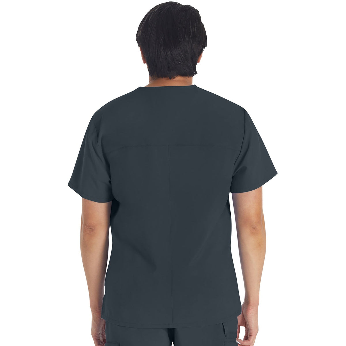 Dickies Men's EDS Essentials V-Neck Scrub Top - Pewter Gray (PEW)