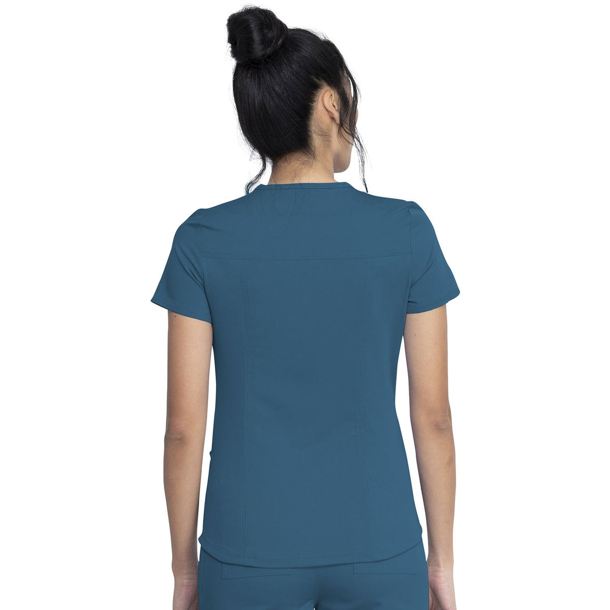 Dickies Women's Balance V-Neck Scrub Top - Caribbean Blue (CRB)