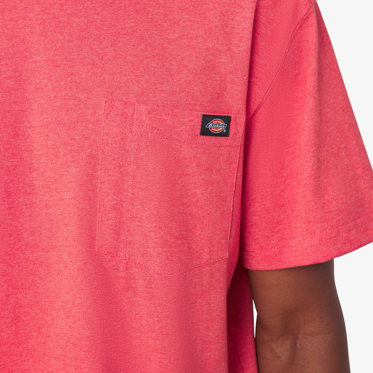 Dickies Heavyweight Heathered Short Sleeve Pocket T-Shirt - Coral Reef Heather (FCH)