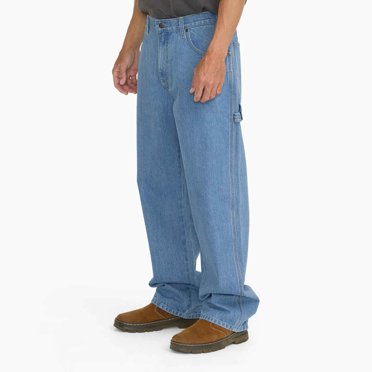 Dickies Relaxed Fit Heavyweight Carpenter Jeans - LIGHT WASH (LW0)
