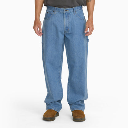 Dickies Relaxed Fit Heavyweight Carpenter Jeans - LIGHT WASH (LW0)