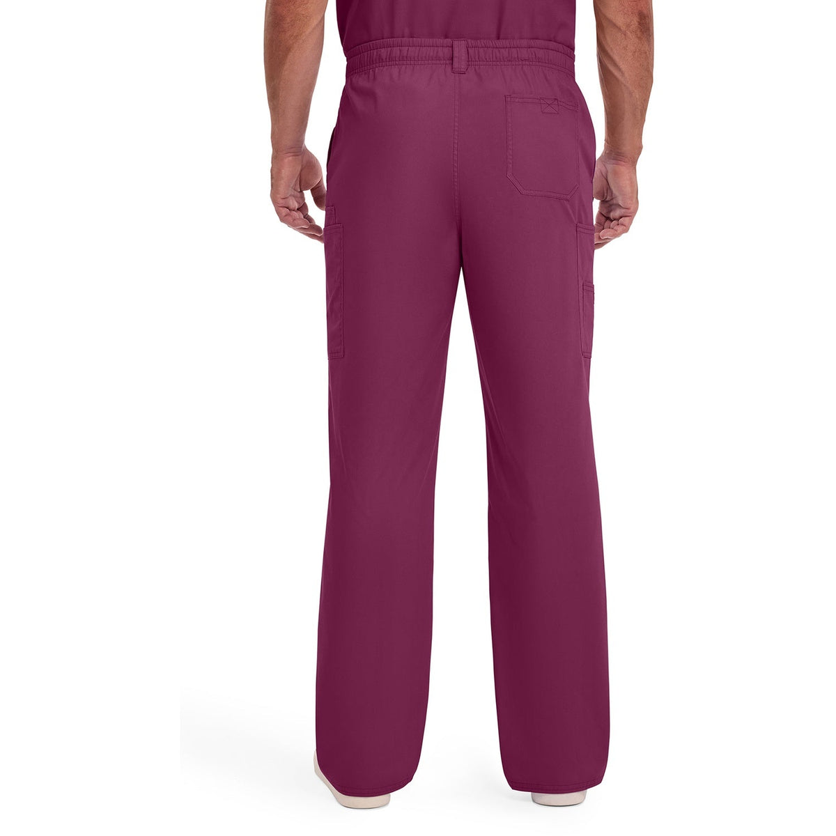 Dickies Men's EDS Signature Zip Fly Pull-On Scrub Pant - Wine (WIN)