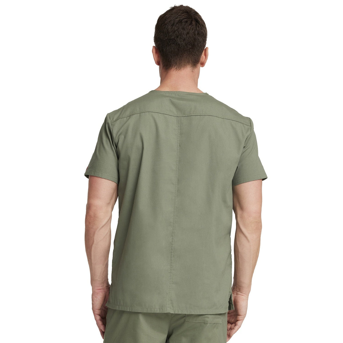 Dickies Men's EDS Signature V-Neck Scrub Top - OLIVE (OL9)