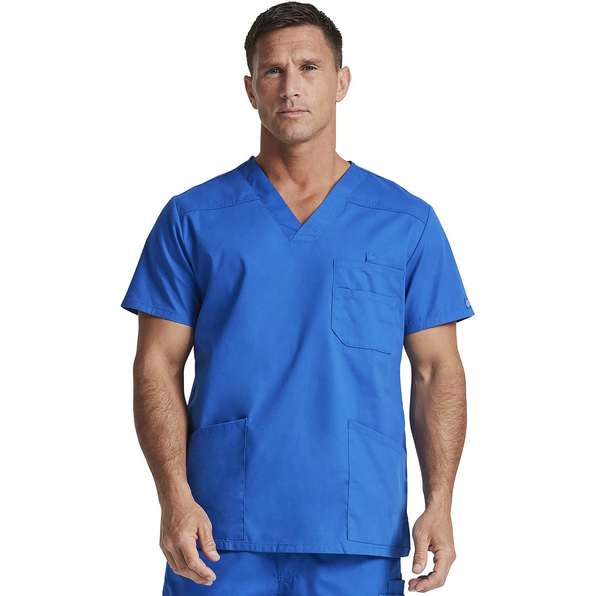 Dickies Men's EDS Signature V-Neck Scrub Top - ROYAL (RYLZ)