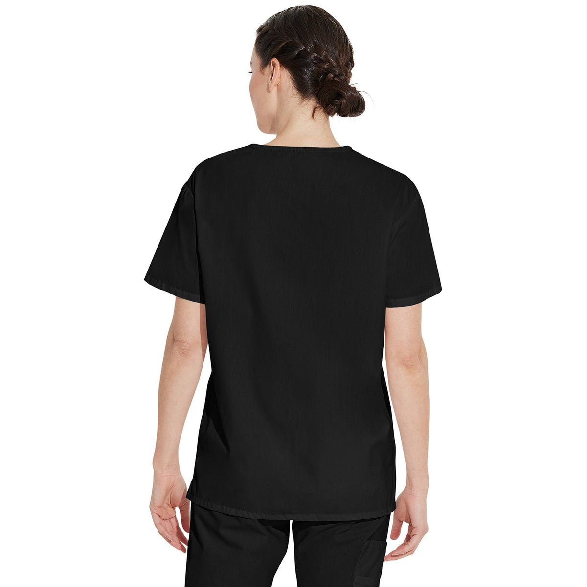 Dickies Unisex EDS Signature Tuckable V-Neck Scrub Top - Black (BLK)