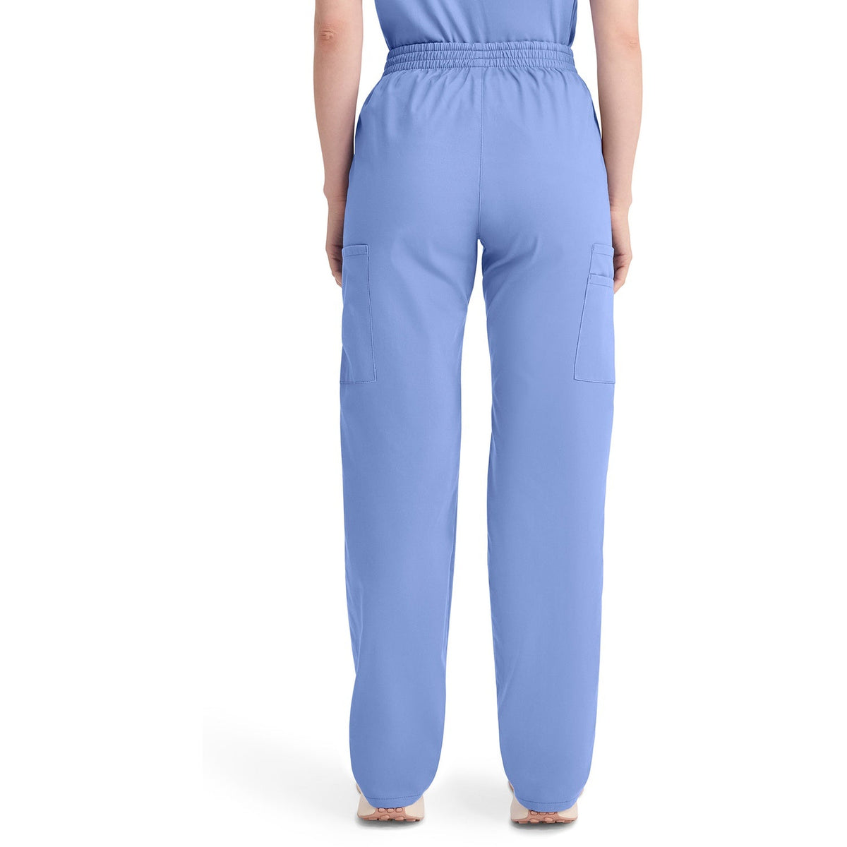 Dickies Women's EDS Signature Natural Rise Tapered Leg Pull-On Scrub Pant - Ceil Blue (CBL)