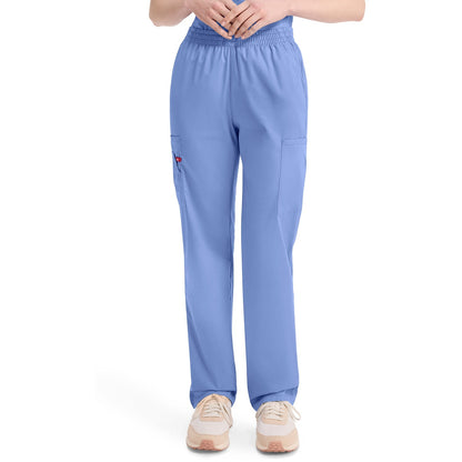 Dickies Women's EDS Signature Natural Rise Tapered Leg Pull-On Scrub Pant - Ceil Blue (CBL)