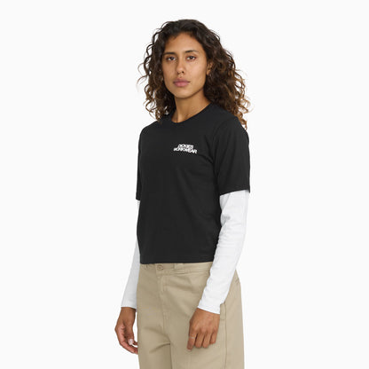 Dickies Women's Torrey Layered T-Shirt - Black (BLK)