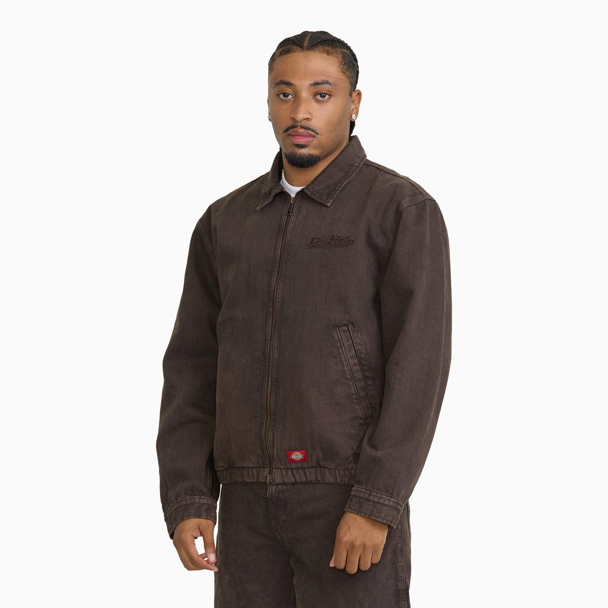 Dickies Edgewood Unlined Denim Jacket - DARK BROWN (DBX)