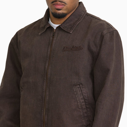 Dickies Edgewood Unlined Denim Jacket - DARK BROWN (DBX)