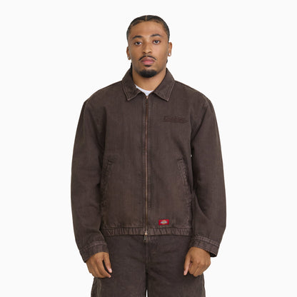 Dickies Edgewood Unlined Denim Jacket - DARK BROWN (DBX)