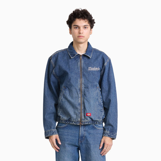 Dickies Edgewood Unlined Denim Jacket - MID BLUE FADE WASH (L89)