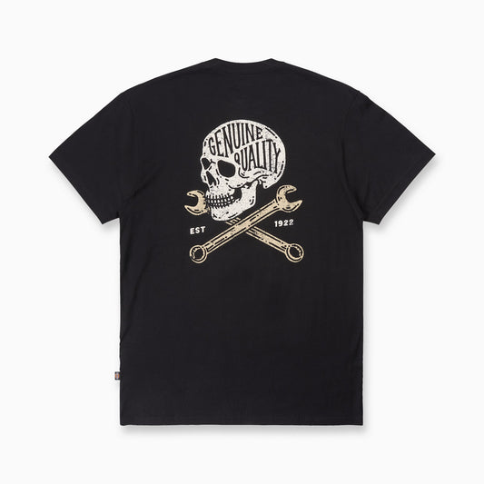 Dickies Wrench Cross Bone Short Sleeve Graphic T-Shirt - Black (BLK)
