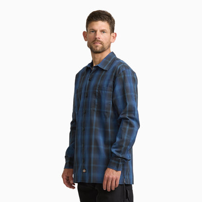 Dickies Long Sleeve Plaid Work Shirt - PEACOAT (A65)