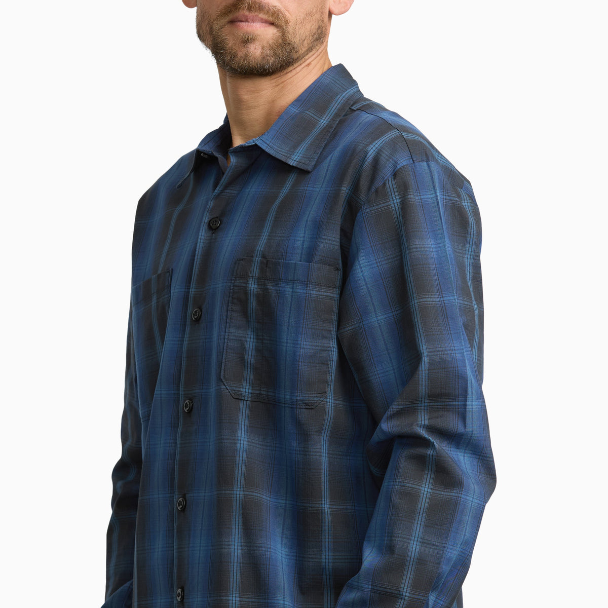 Dickies Long Sleeve Plaid Work Shirt - PEACOAT (A65)