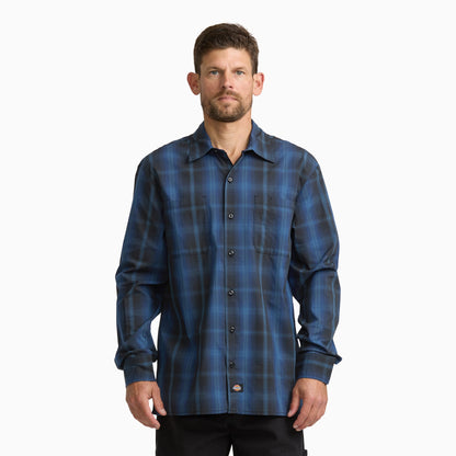 Dickies Long Sleeve Plaid Work Shirt - PEACOAT (A65)