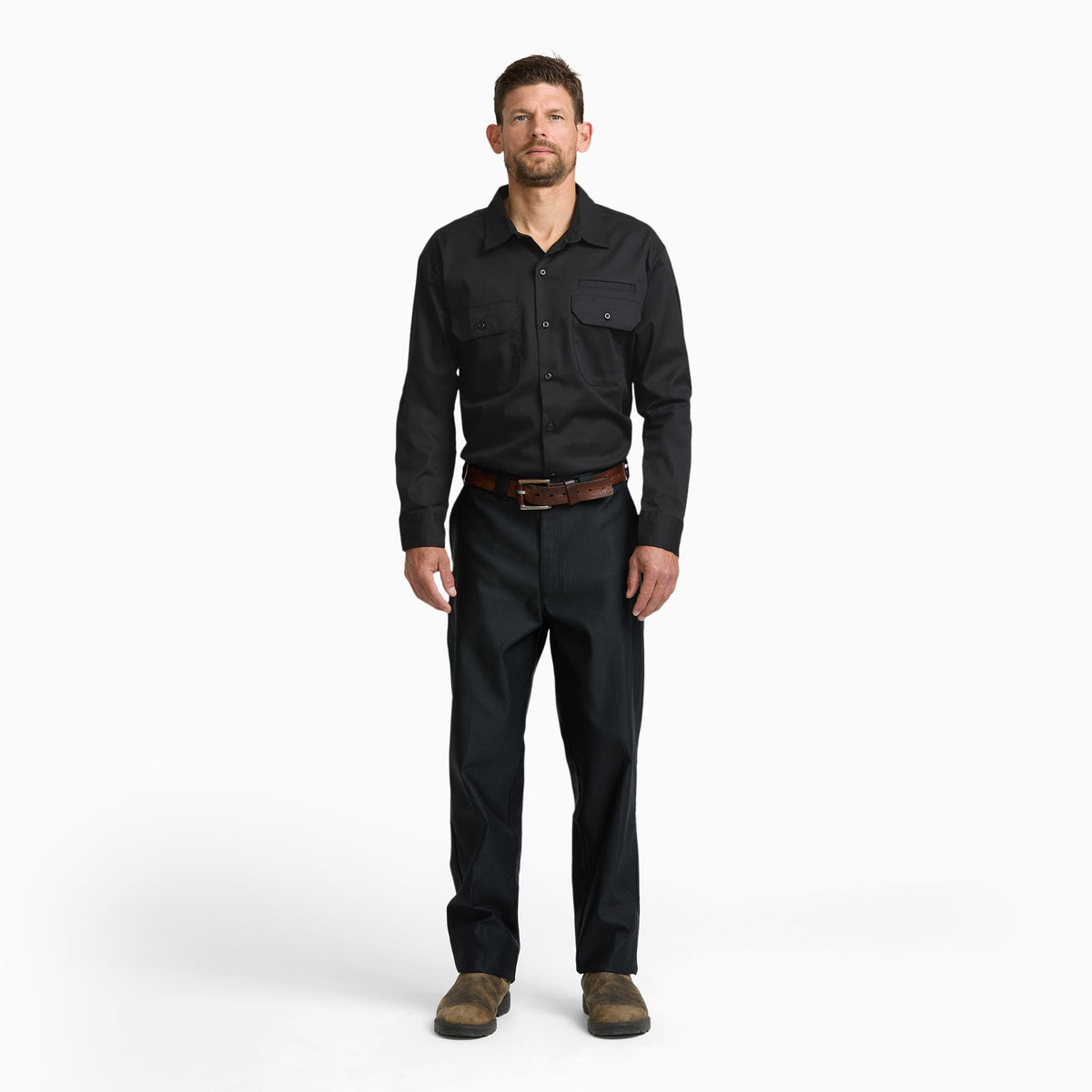 Dickies Pro Series Long Sleeve Work Shirt - Black (BLK)