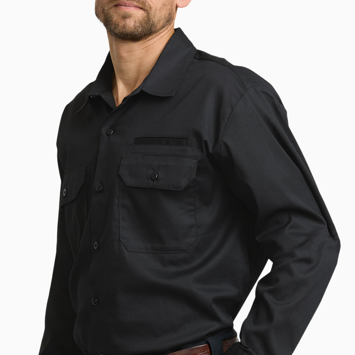 Dickies Pro Series Long Sleeve Work Shirt - Black (BLK)