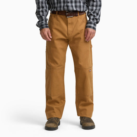 Dickies Slim Fit Relaxed Duck Double Knee Pants - Brown Duck (0BD)