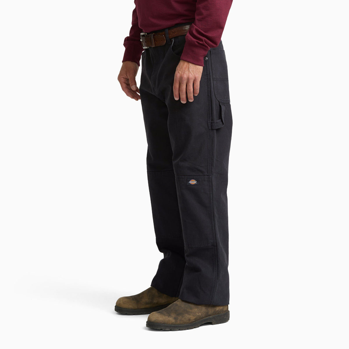 Dickies Slim Fit Relaxed Duck Double Knee Pants - Black (BLK)