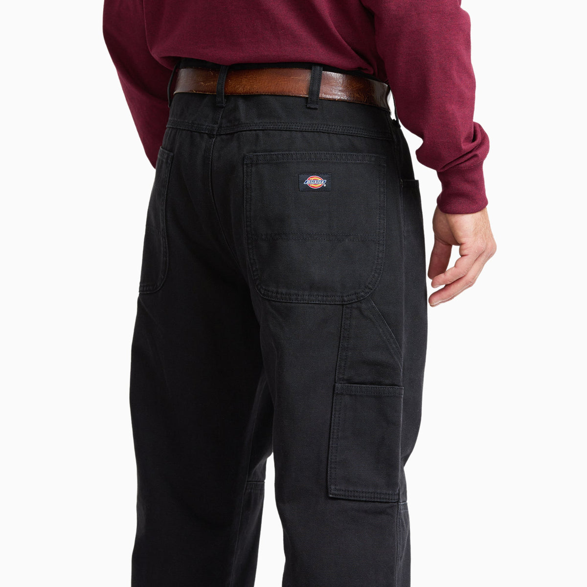 Dickies Slim Fit Relaxed Duck Double Knee Pants - Black (BLK)