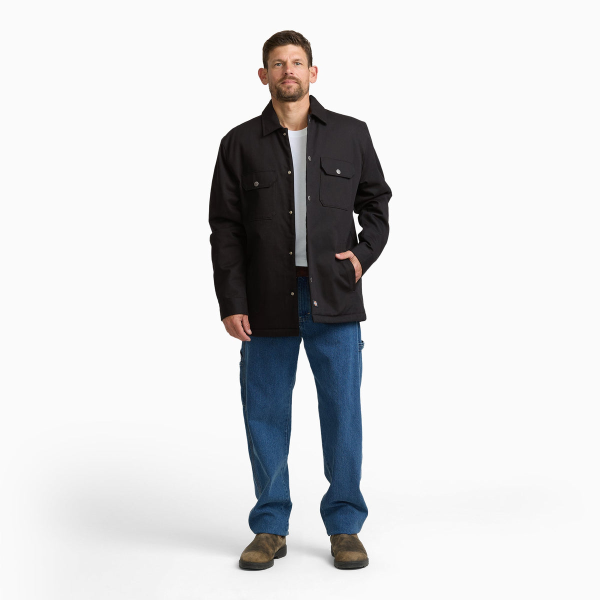 Dickies Duck Shirt Jacket - Black (BLK)