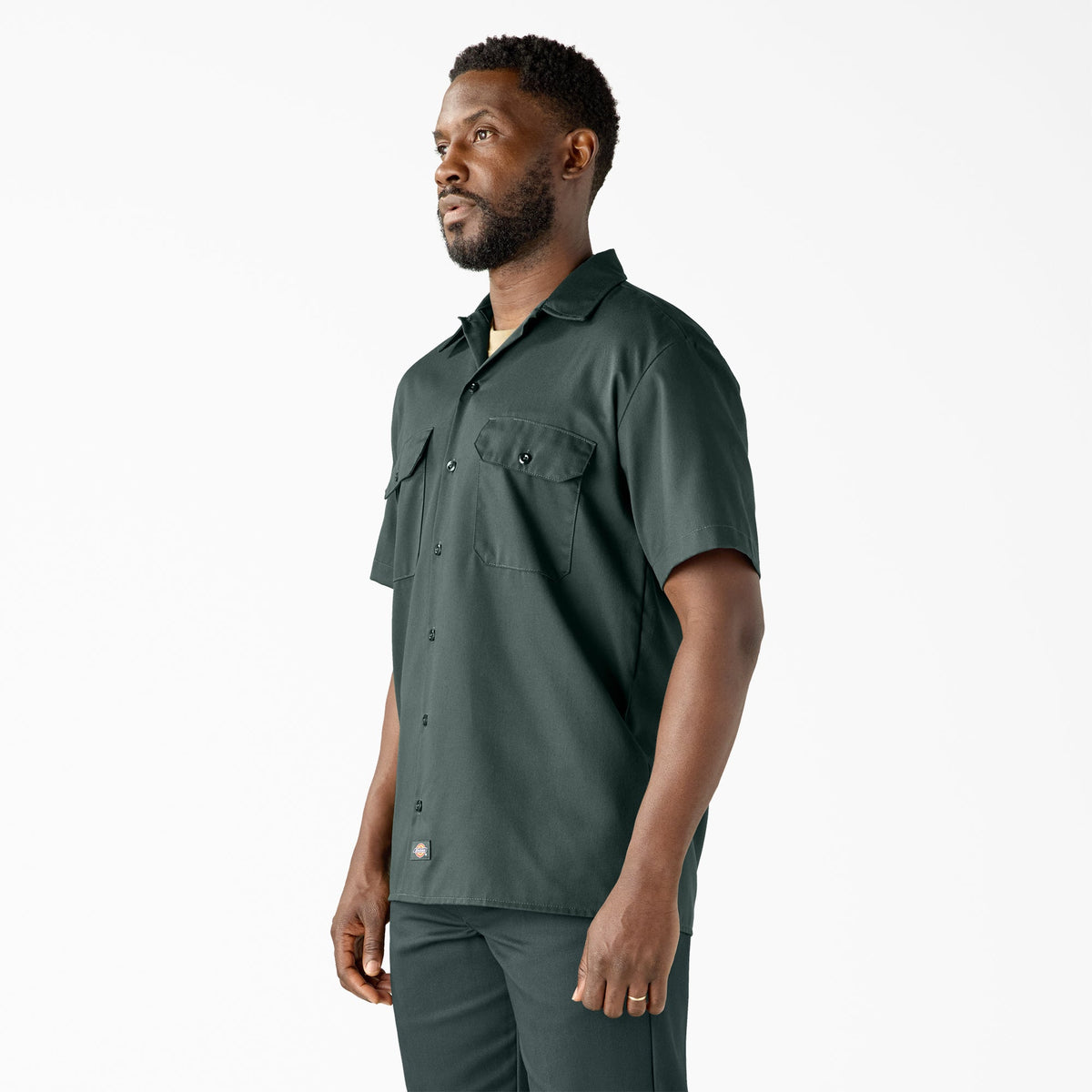 Dickies Short Sleeve Work Shirt - Hunter Green (GH)