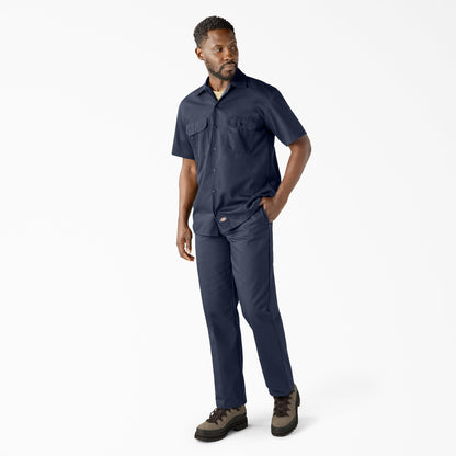 Dickies Short Sleeve Work Shirt - Navy Blue (NV)