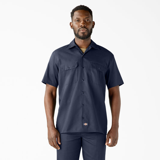 Dickies Short Sleeve Work Shirt - Navy Blue (NV)