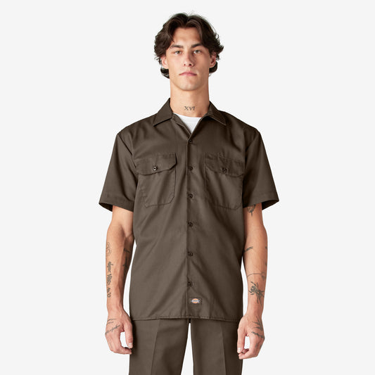 Dickies Short Sleeve Work Shirt - Mushroom (MR1)