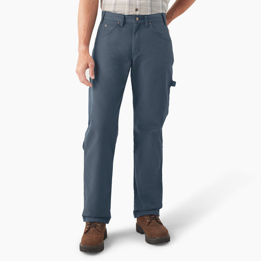 Dickies Relaxed Fit Heavyweight Duck Carpenter Pants - Airforce Blue (0AF)