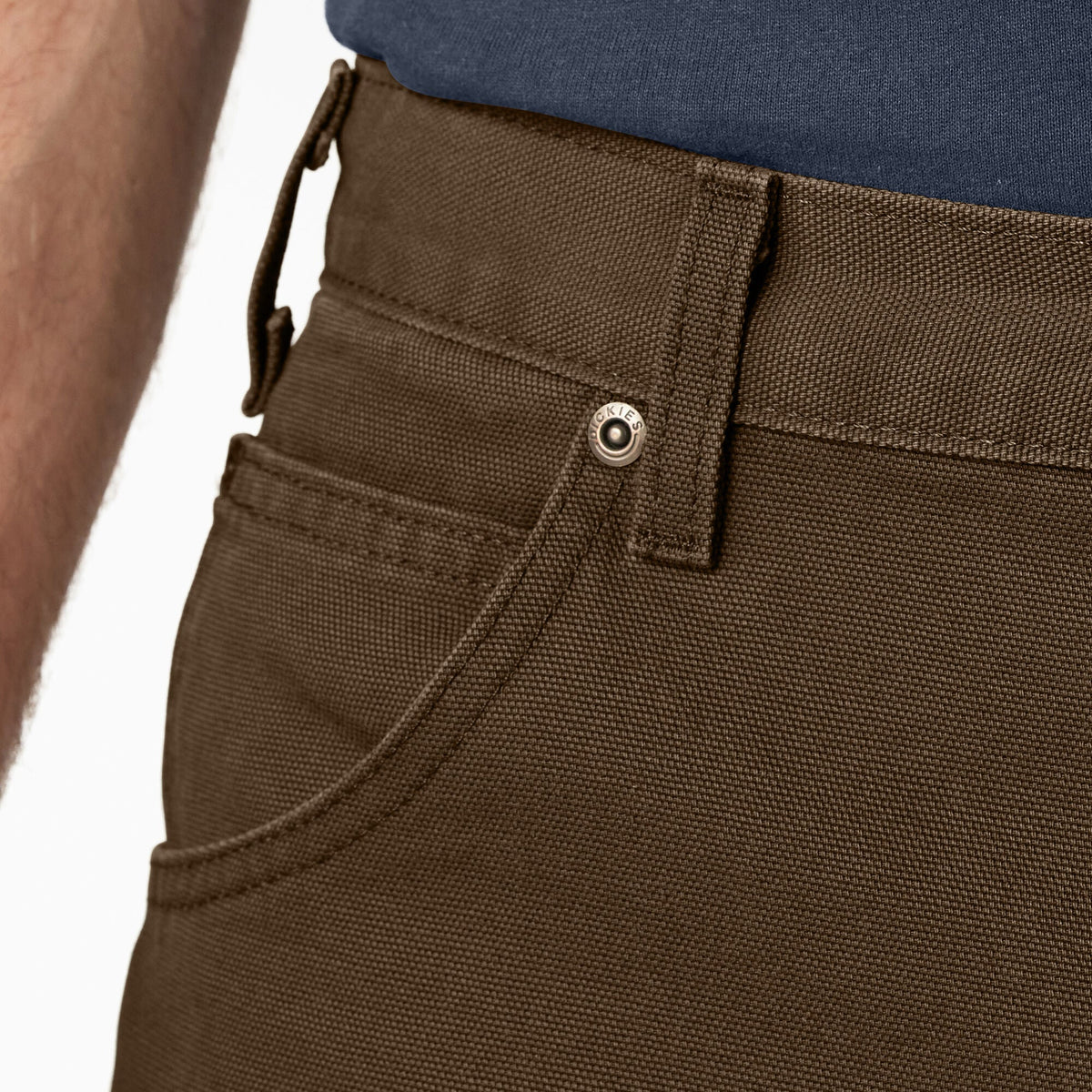 Dickies Relaxed Fit Heavyweight Duck Carpenter Pants - Rinsed Timber Brown (RTB)
