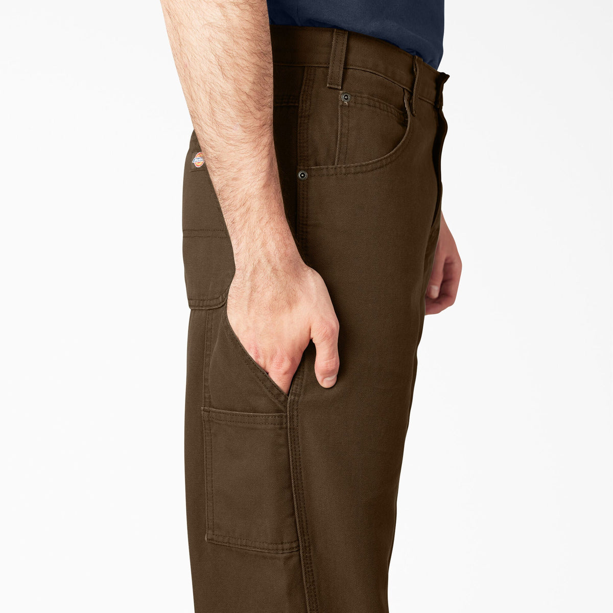 Dickies Relaxed Fit Heavyweight Duck Carpenter Pants - Rinsed Timber Brown (RTB)