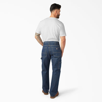 Dickies Relaxed Fit Heavyweight Carpenter Jeans - Rinsed Indigo Blue (RNB)