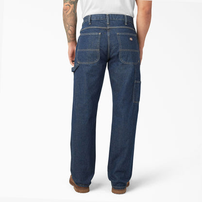 Dickies Relaxed Fit Heavyweight Carpenter Jeans - Rinsed Indigo Blue (RNB)