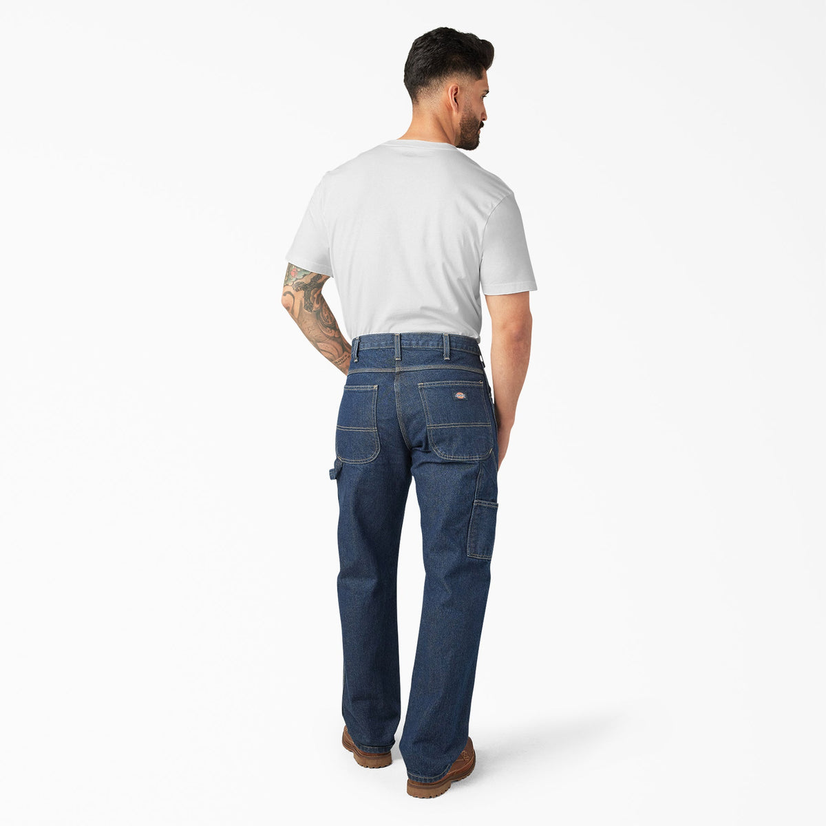 Dickies Relaxed Fit Heavyweight Carpenter Jeans - Rinsed Indigo Blue (RNB)