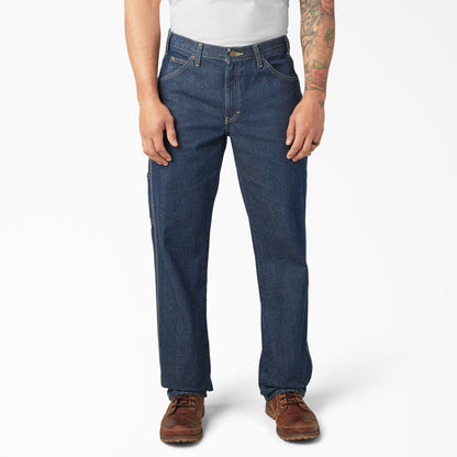 Dickies Relaxed Fit Heavyweight Carpenter Jeans - Rinsed Indigo Blue (RNB)