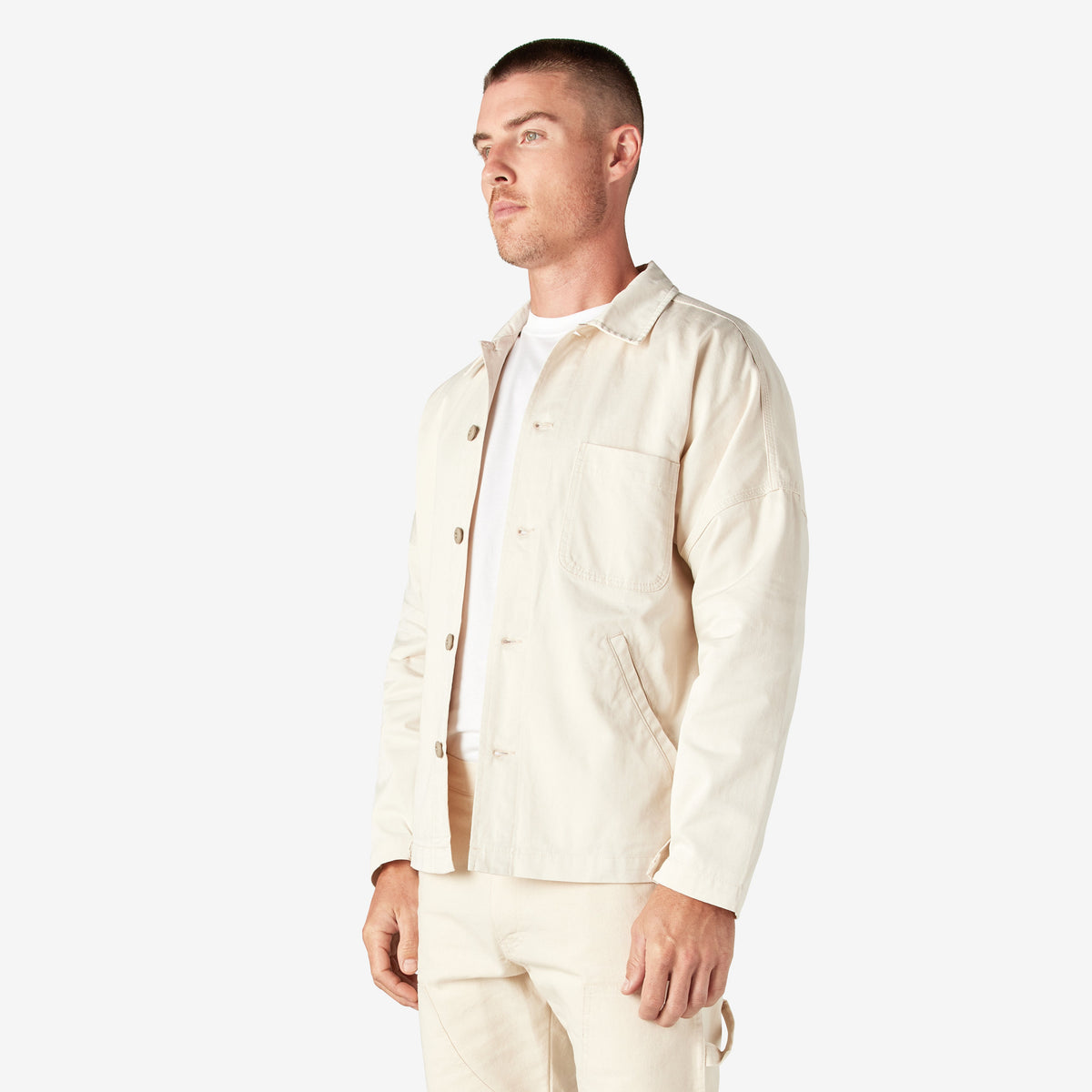 Dickies Dickies 1922 Drop Shoulder Shirt Jacket - Rinsed Natural (RNT)