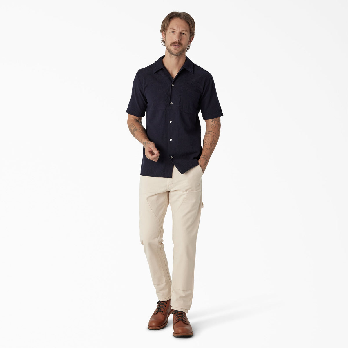 Dickies Dickies 1922 Regular Fit Double Knee Pants - Rinsed Natural (RNT)
