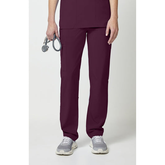 Dickies Unisex EDS Essentials Natural Rise Tapered Leg Scrub Pant - Wine (WIN)