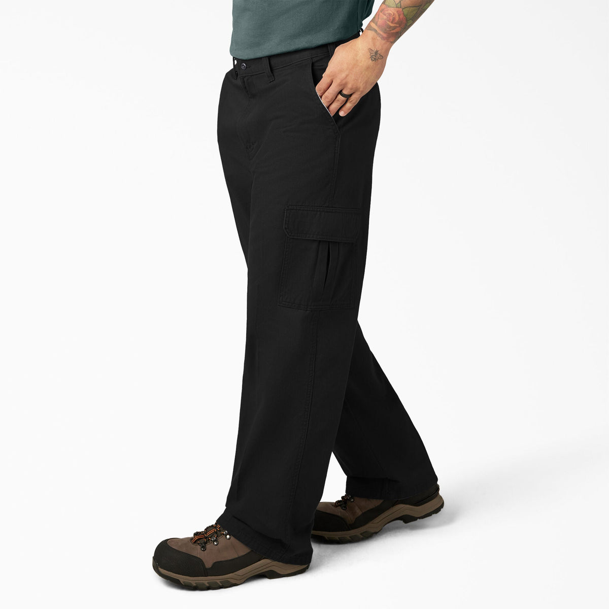 Dickies Loose Fit Cargo Pants - Rinsed Black (RBK)