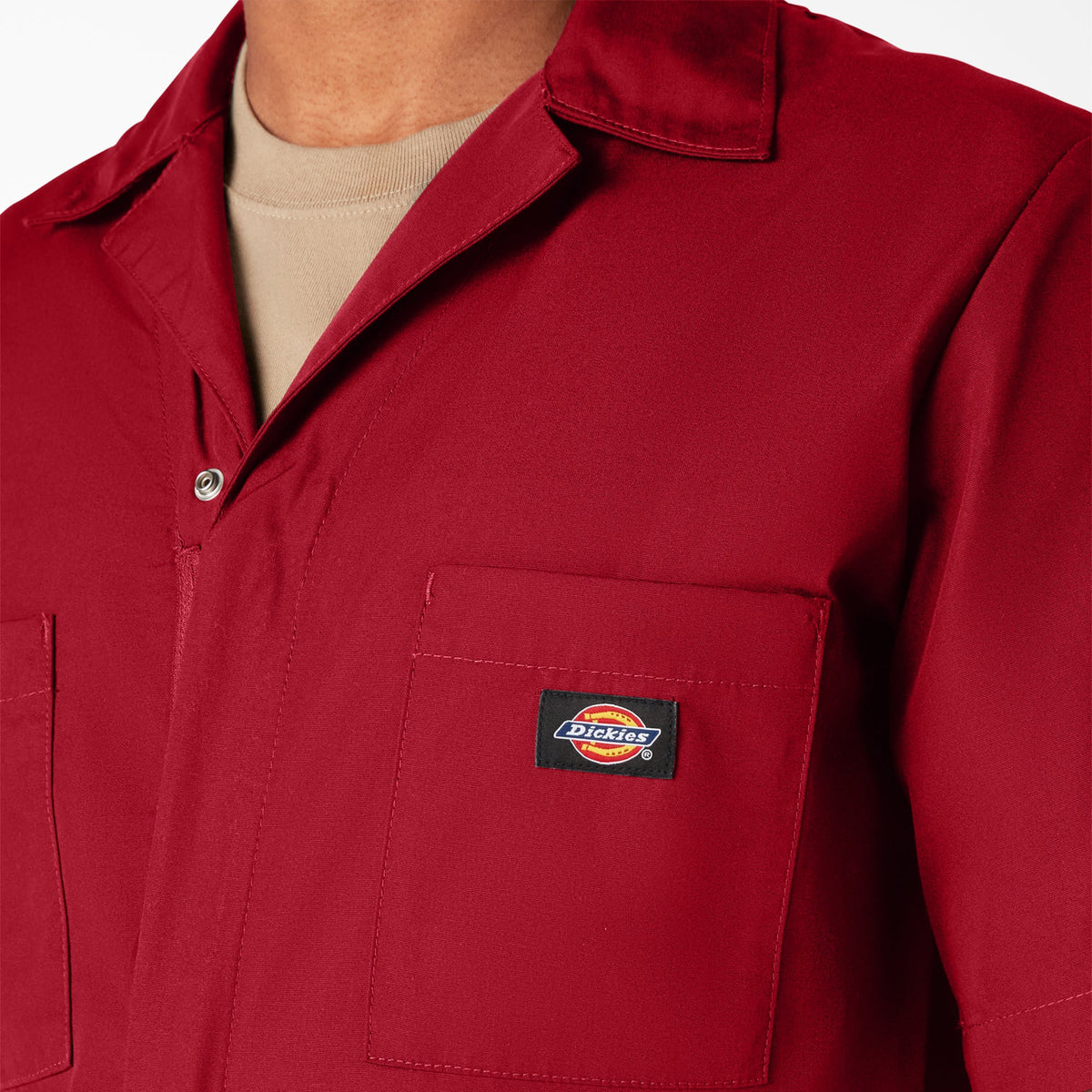 Dickies Short Sleeve Coveralls - Red (RD)