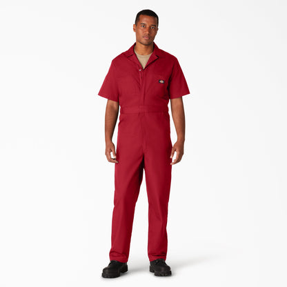 Dickies Short Sleeve Coveralls - Red (RD)