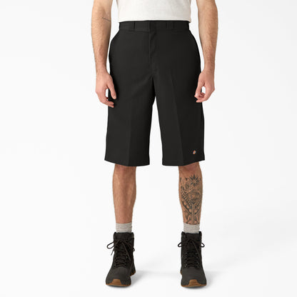 Dickies Loose Fit Multi-Use Pocket Work Shorts, 15" - Black (BK)