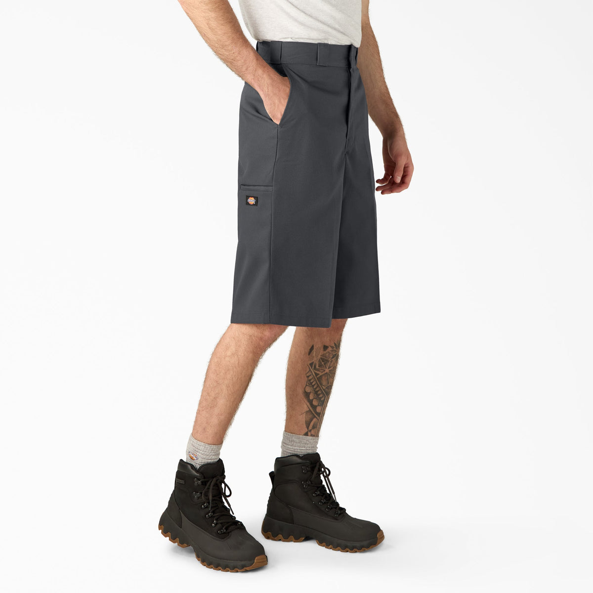 Dickies Loose Fit Multi-Use Pocket Work Shorts, 15" - Charcoal Gray (CH)