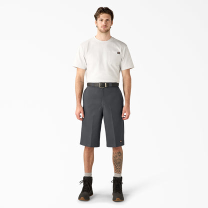 Dickies Loose Fit Multi-Use Pocket Work Shorts, 15" - Charcoal Gray (CH)
